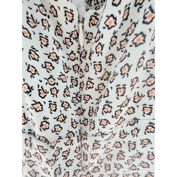 French‎ Connection Floral Midi Dress Sweetheart Neckline Adjustable Straps Sz 12 - Picture 13 of 16